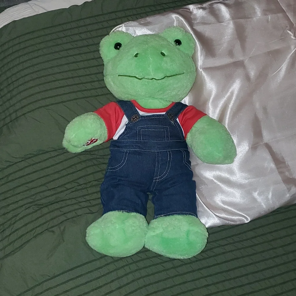 Build A Bear Workshop Green Spring Frog - Picture 1 of 1